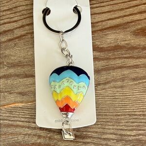 12 Pack of Colorful Hot Air Balloon Keychain - New In Package